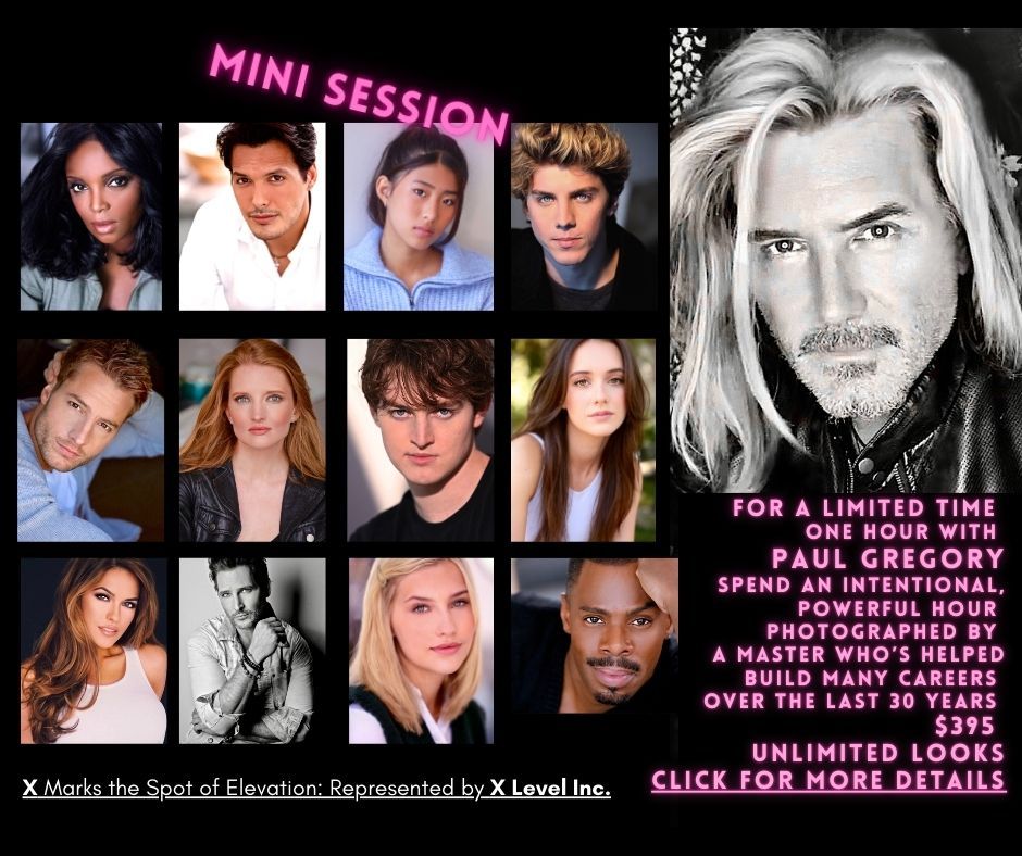 a mini headshot photography session with Paul Gregory for $395, offering unlimited looks.